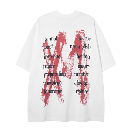 Make old graffiti letters short sleeves