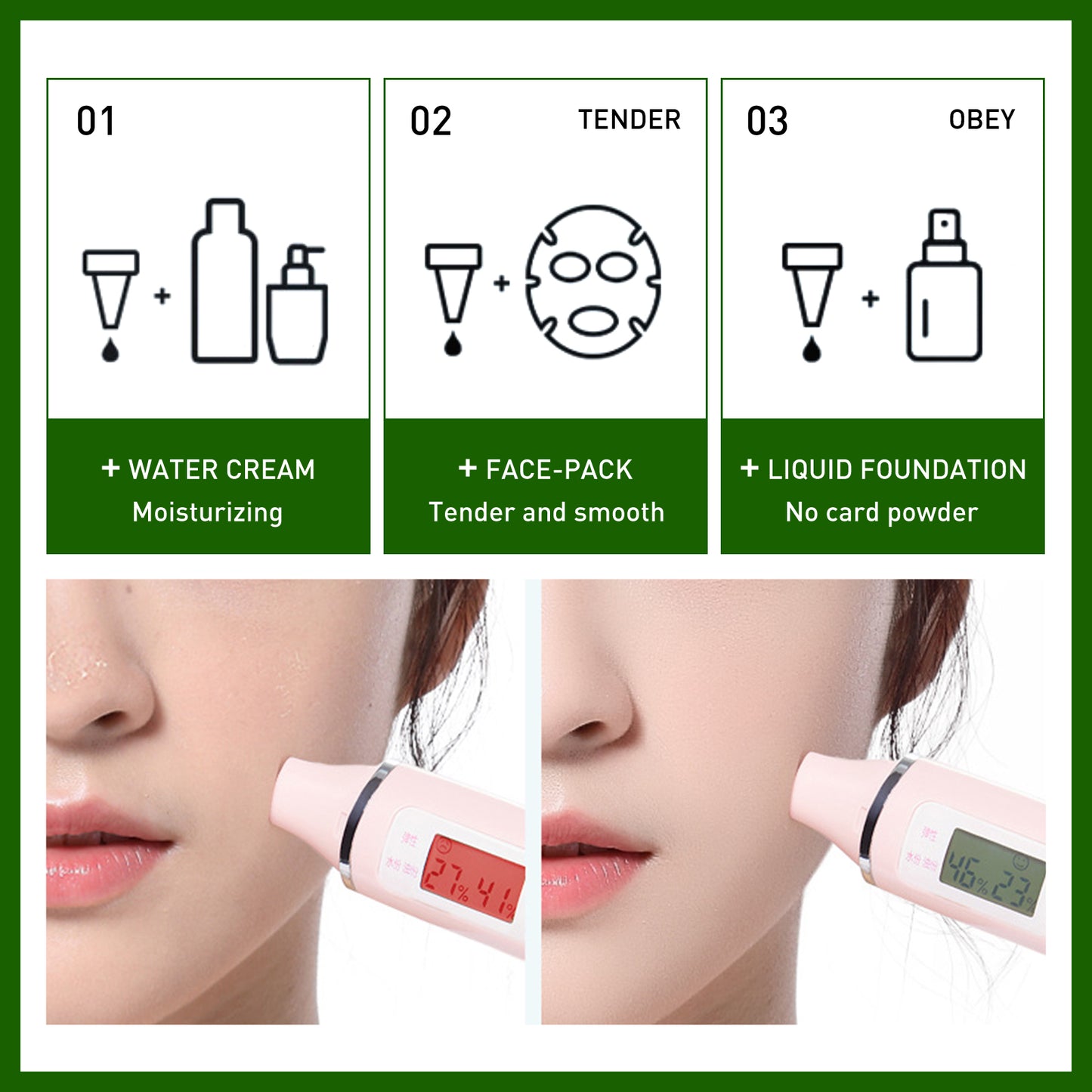 Jaysuing Avocado Serum, Brightening Facial Tone, Lightening Fine Lines, Moisturizing Skin Essence