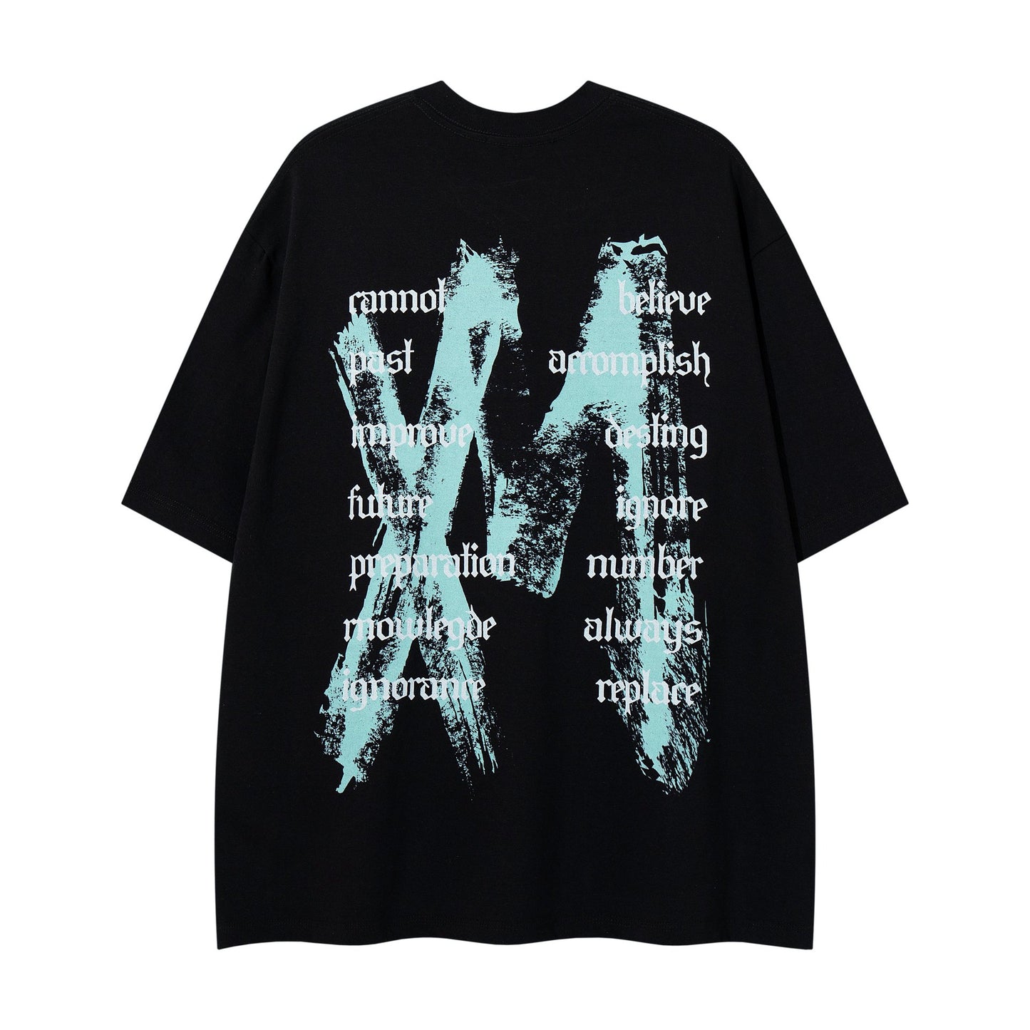 Make old graffiti letters short sleeves