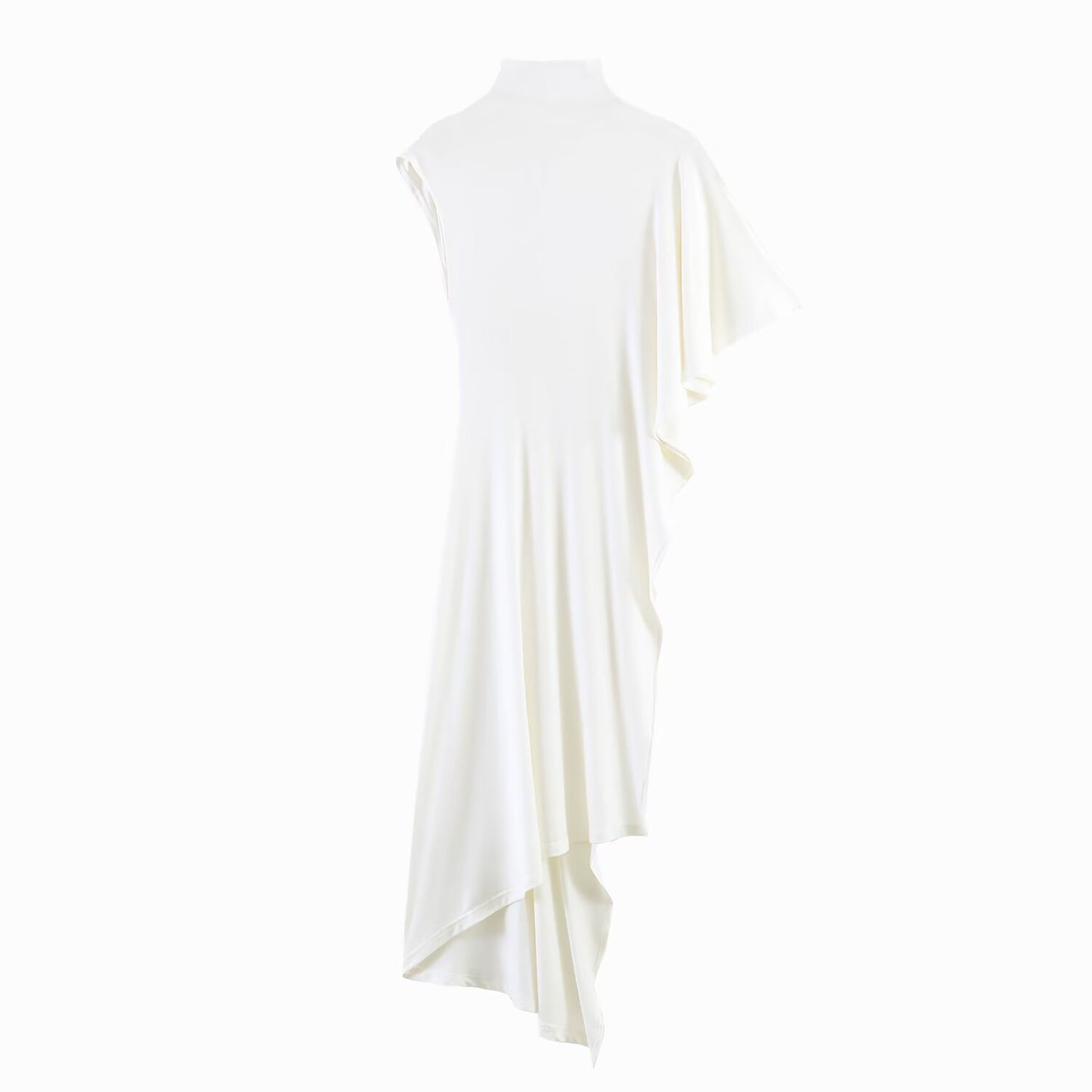 Asymmetric pleated top with light mature style