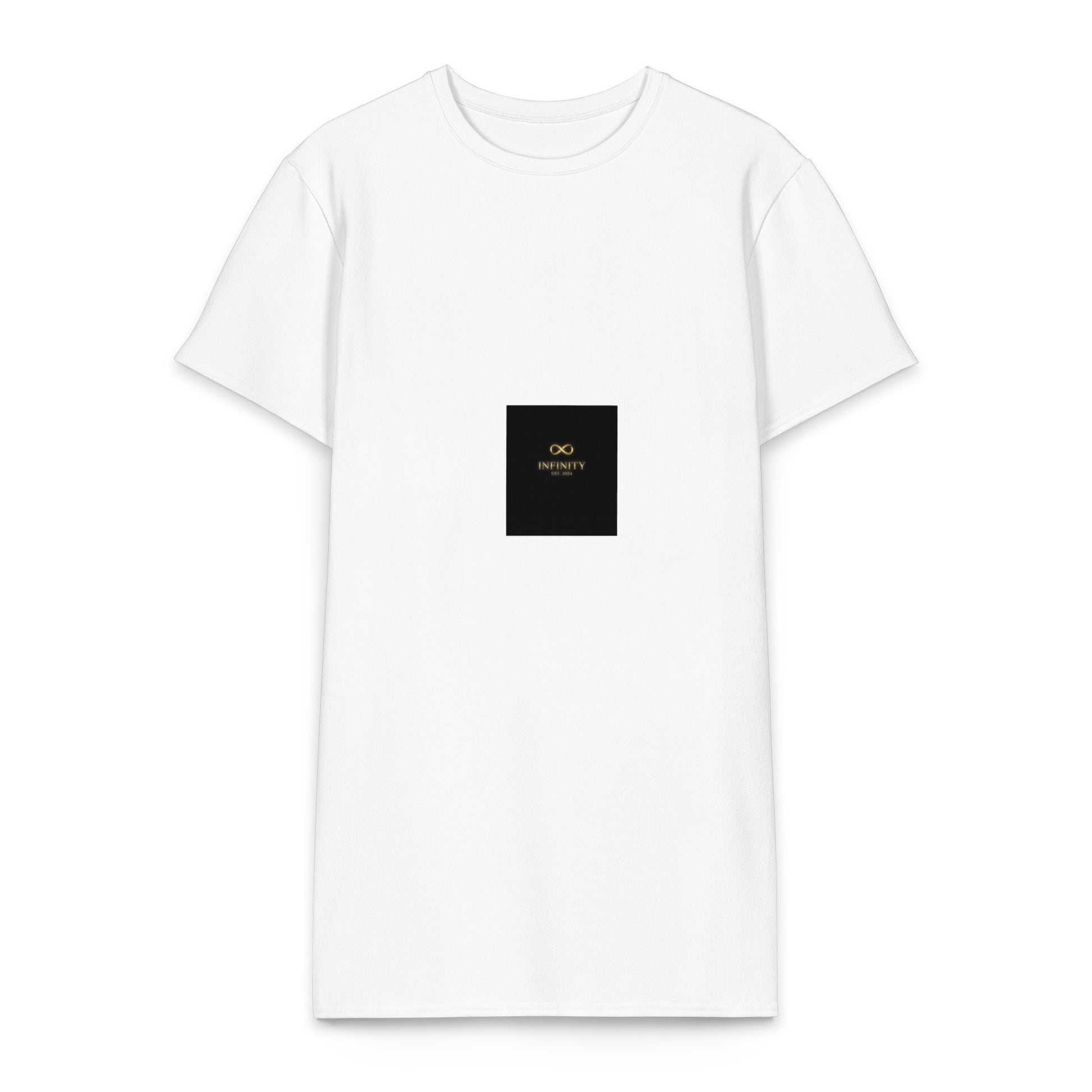 Cotton t-shirt dress - vedere față | Infinity ∞