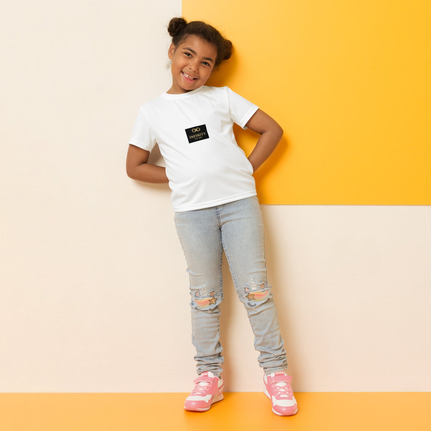 Kids crew neck t-shirt  față
