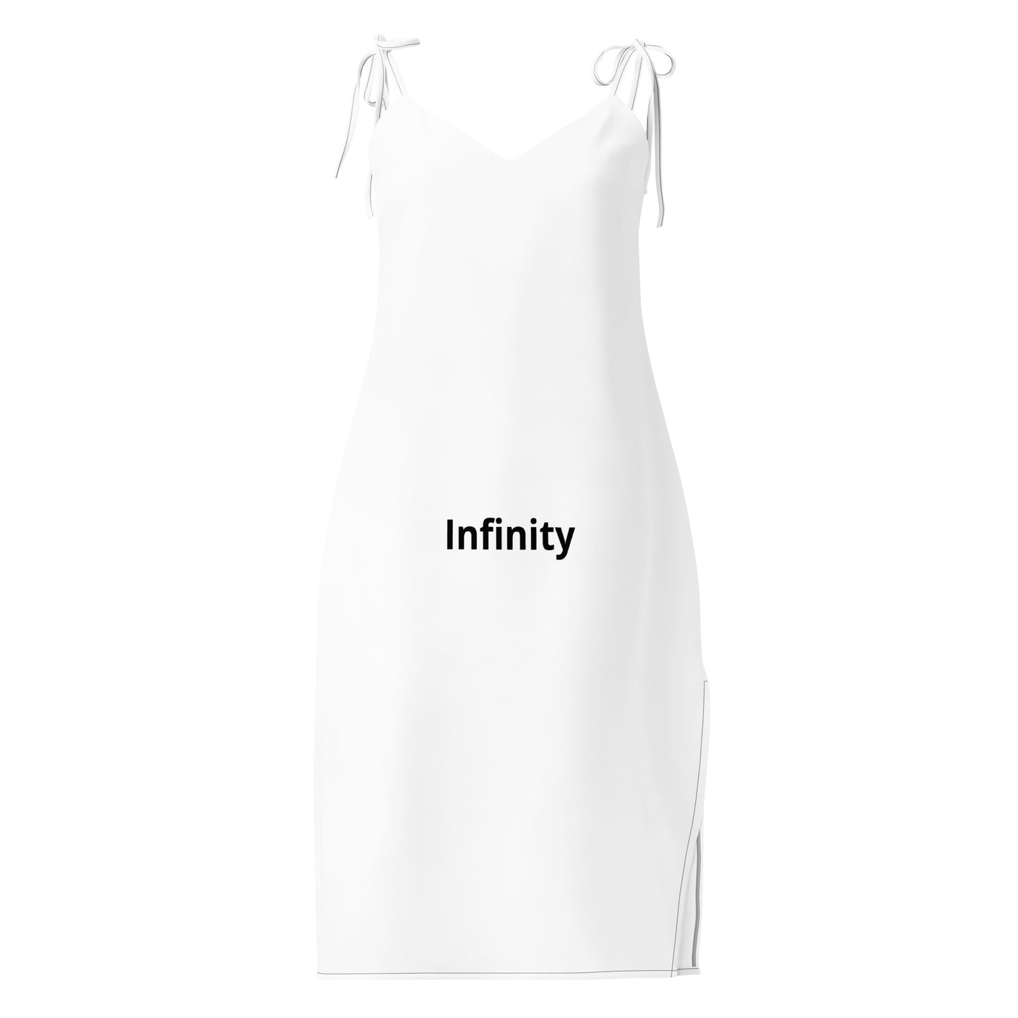Tie-strap midi dress - vedere față | Infinity ∞