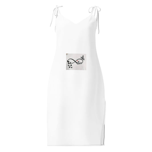 Tie-strap midi dress - vedere față