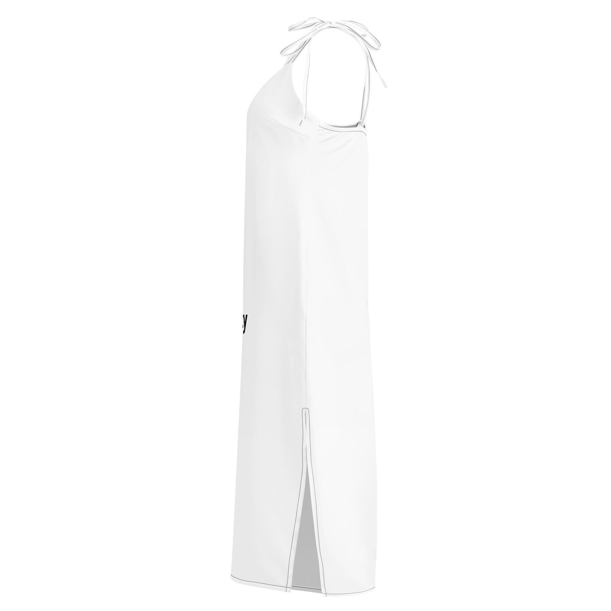 Tie-strap midi dress - vedere lateral| Infinity ∞