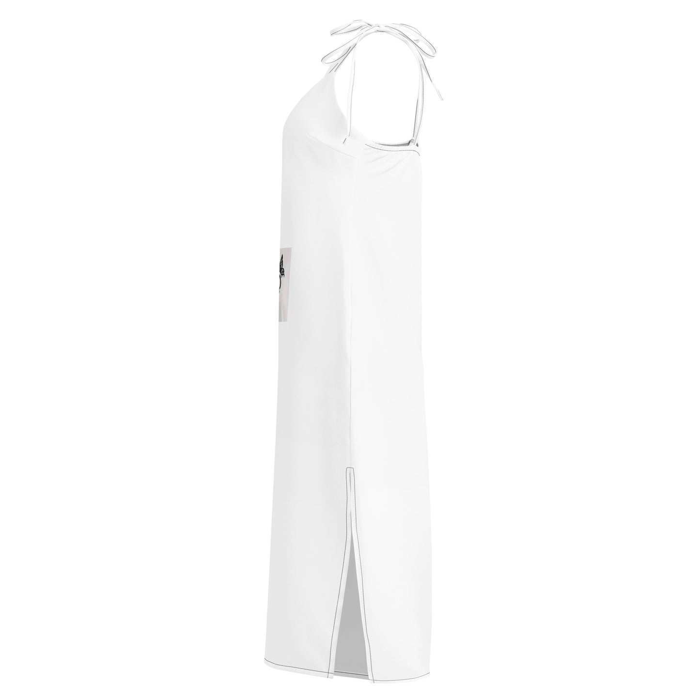 Tie-strap midi dress - vedere lateral
