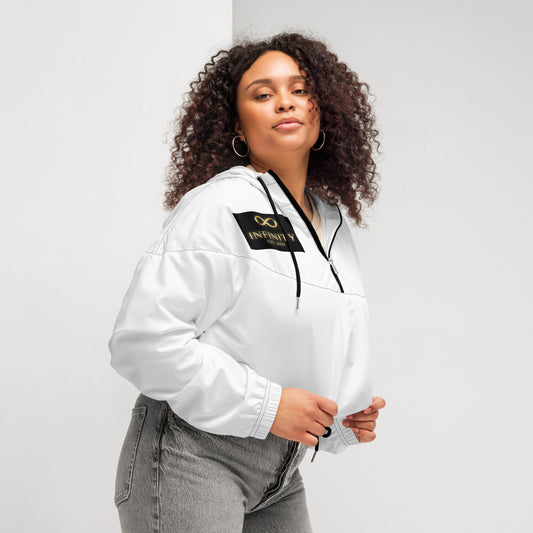 Women's cropped windbreaker lateral