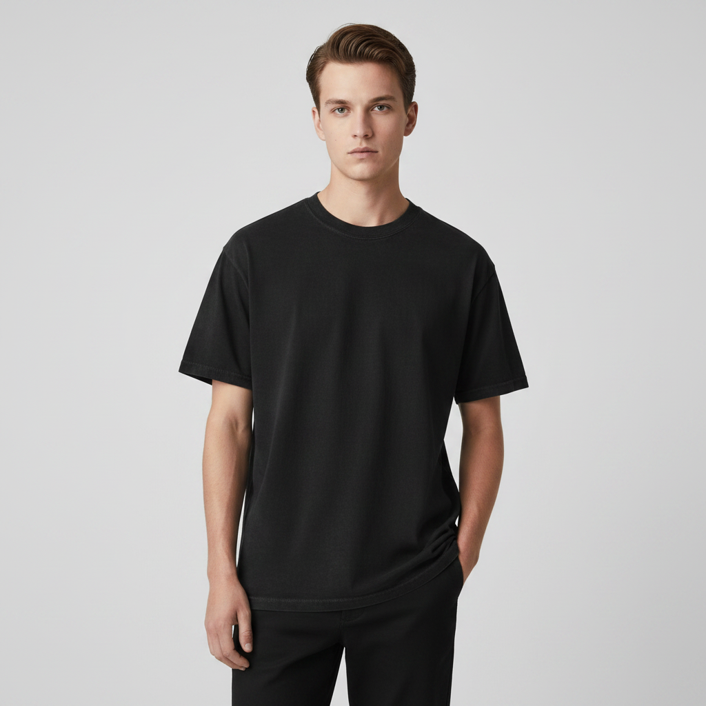 Tricou Infinity ∞ Heavyweight Washed - vedere față | Infinity ∞