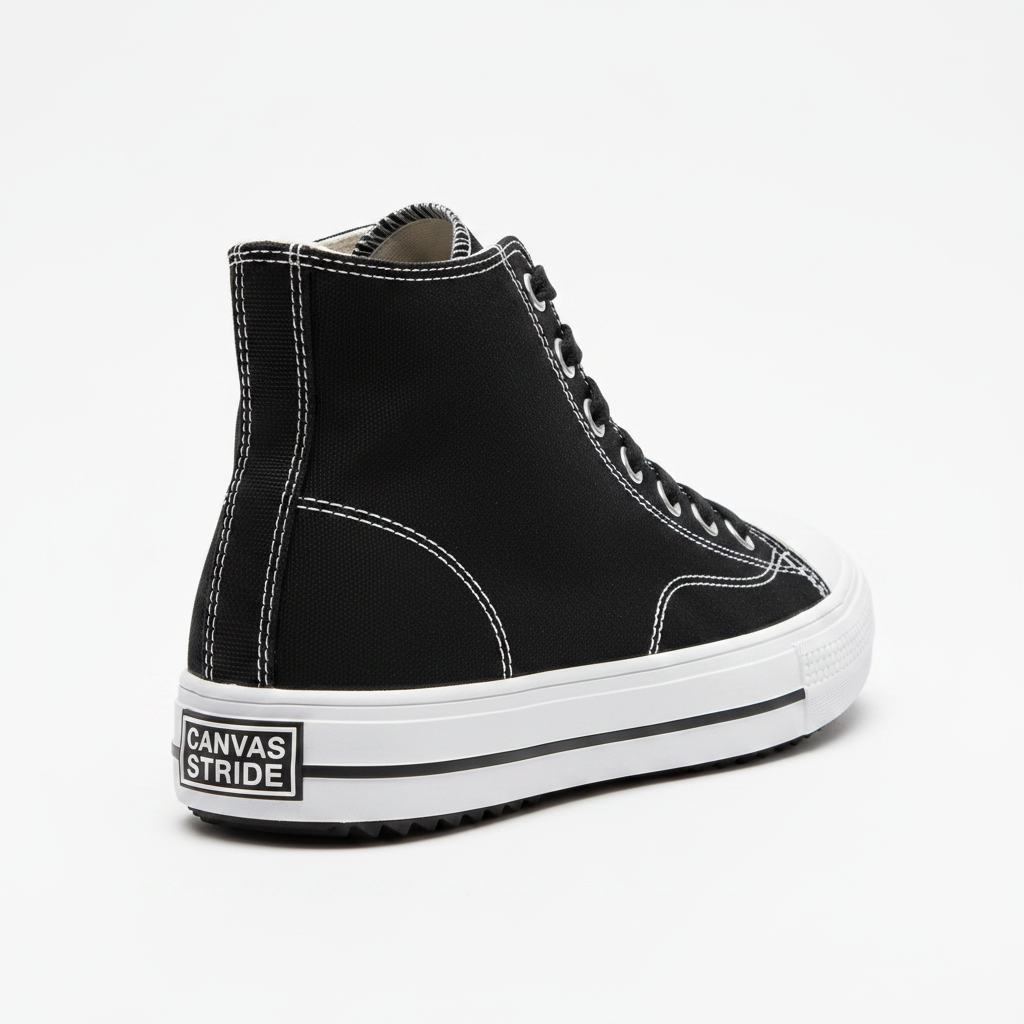 Women's high top canvas shoes Infinity ∞ — detaliu talpă