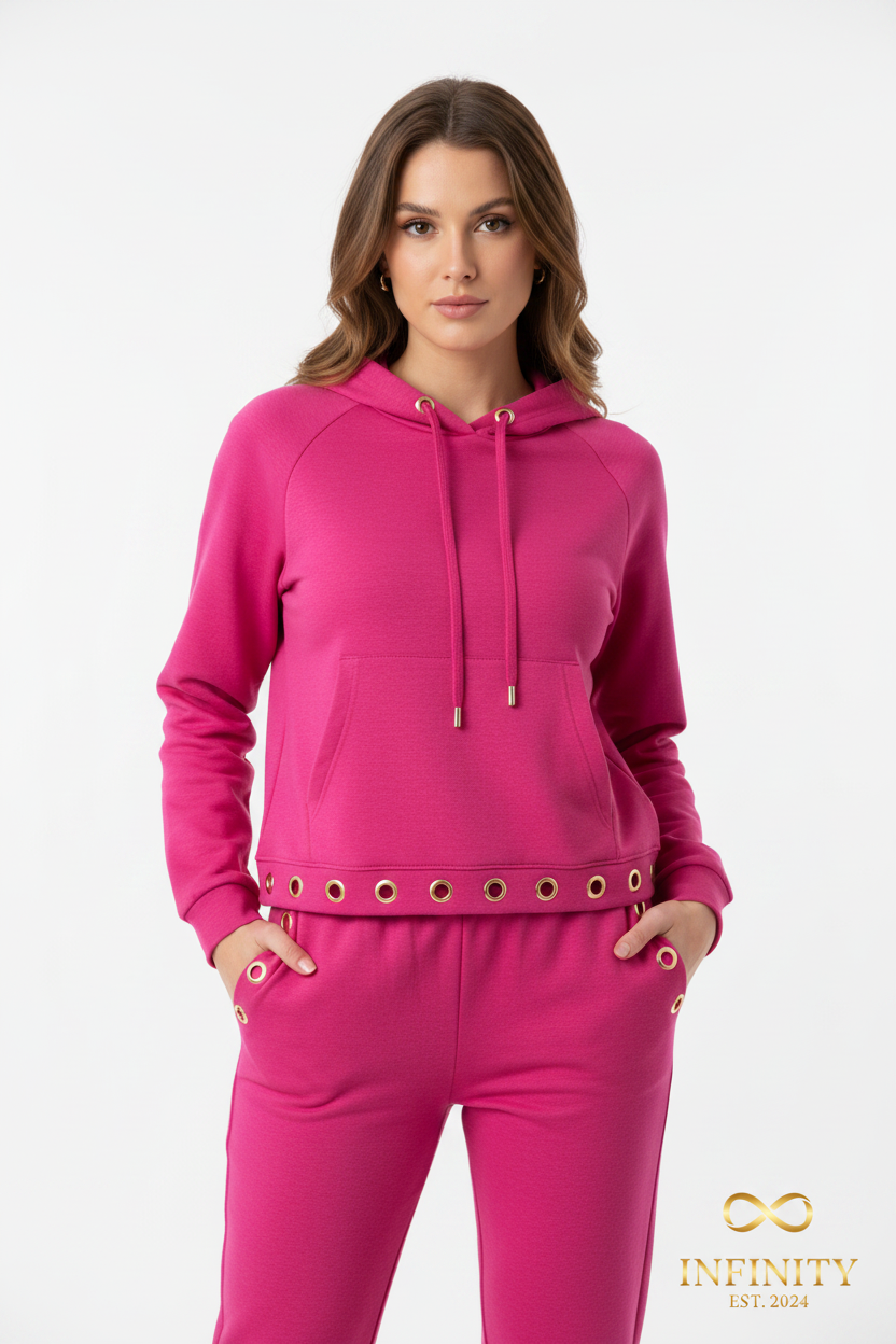 Gold Ring Tracksuit Set - vedere față | Infinity ∞
