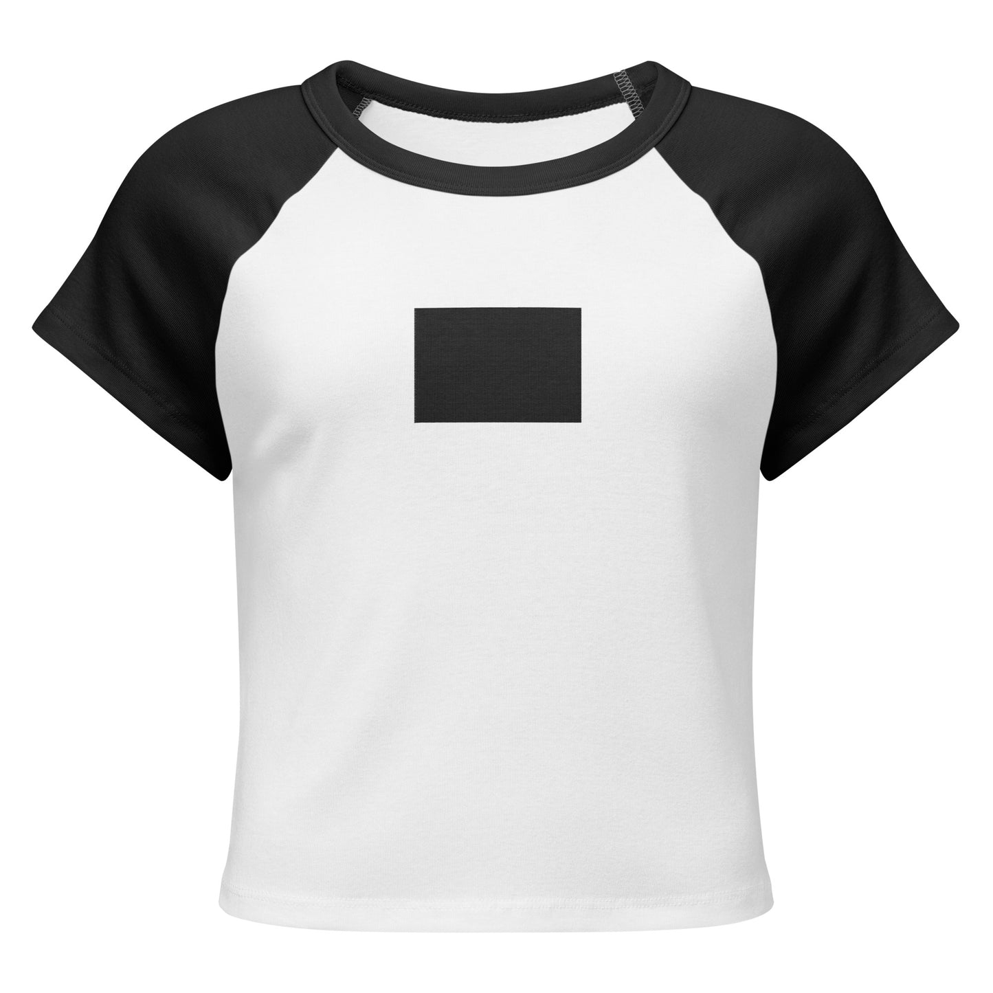 Women's micro rib raglan baby tee - vedere față | Infinity ∞